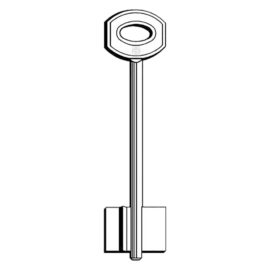 Chiavi doppia mappa ottone jw90 Silca