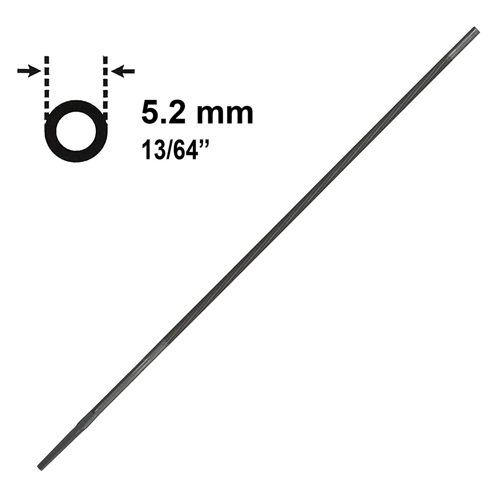 Lima tonda per seghe 8 x 13/64 mm 200 x 5,2 Oregon