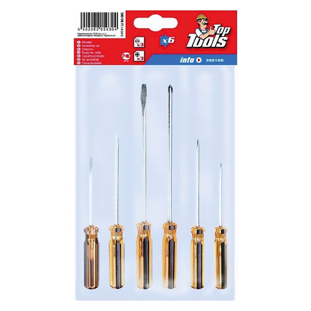 Serie cacciaviti 6 pezzi Toptools