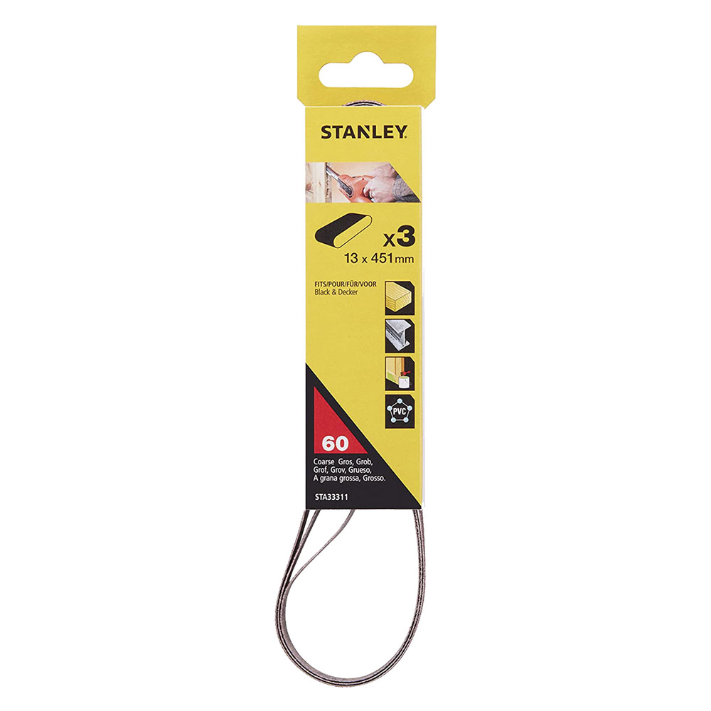 Nastro abrasivo per lime elettriche mm 13 – gr. 60 – sta33311-xj Stanley