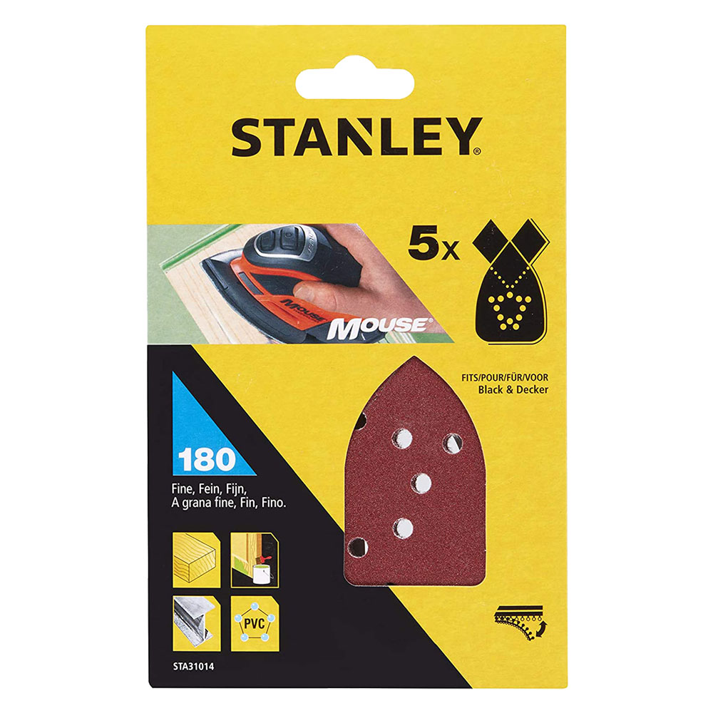 Foglio in carta abrasiva a delta per levigatrici t gr.180 – sta31014-xj Stanley
