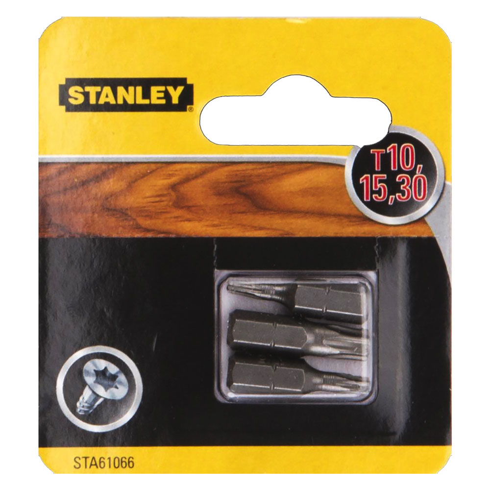 Inserti per avvitatori in set tx (3 pz) t10-t15-t30 Stanley