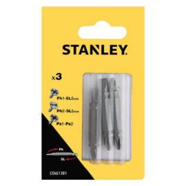 Inserti per avvitatori doppia funzione in set ph1-sl5/ph2-sl6/pz1-2 mm 48 (3pz) Stanley