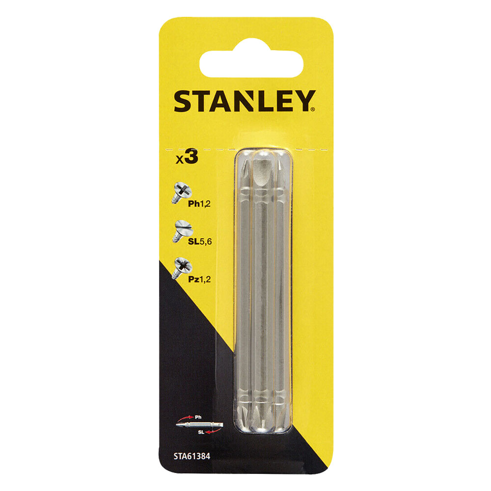 Inserti per avvitatori doppia funzione in set ph1-sl5/ph2-sl6/pz1-2 mm 86 (3pz) Stanley