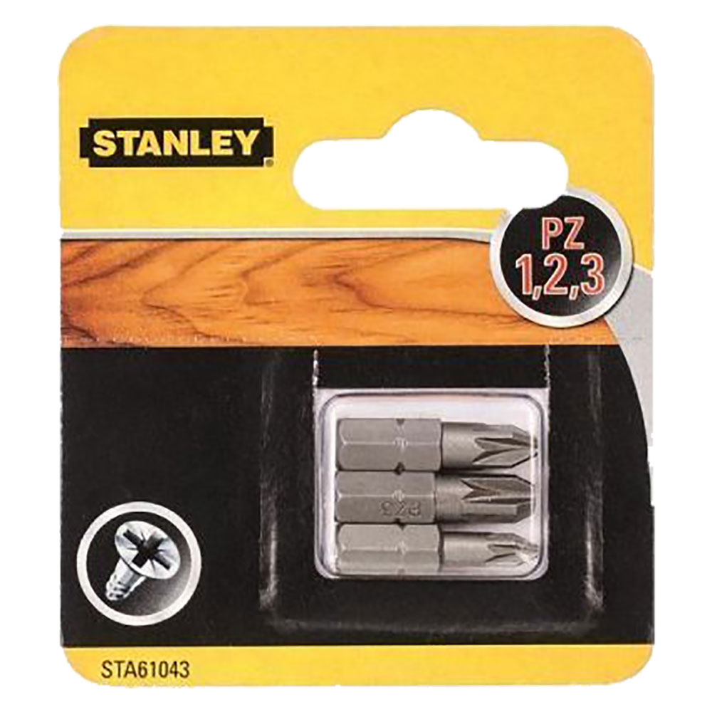 Inserti per avvitatori pz (3 pz) pz1-2-3 mm 25 Stanley