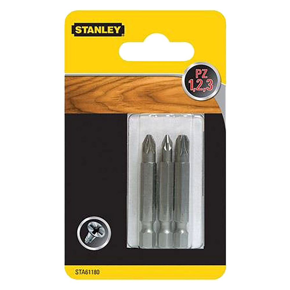 Inserti per avvitatori pz (3 pz) pz1-2-3 mm 48 Stanley