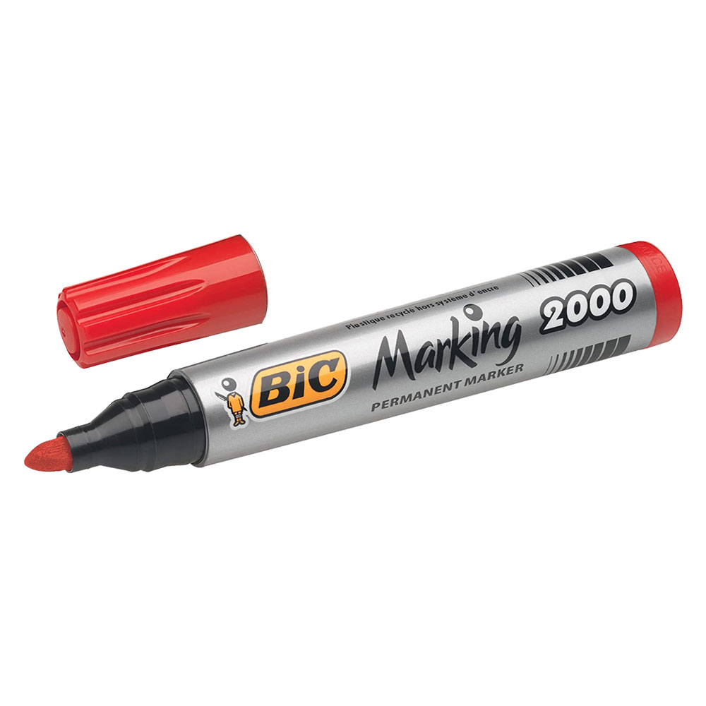 Marcatore permanente ‘marking 2000’ inchiostro rosso Bic