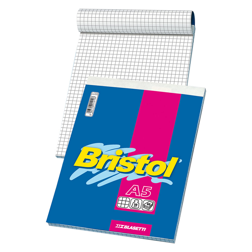 Blocco note ‘bristol’ formato a5 – 60 fogli Blasetti