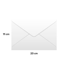 Busta da lettera 11 x 23 bianca - c/finestra 25 pz Blasetti
