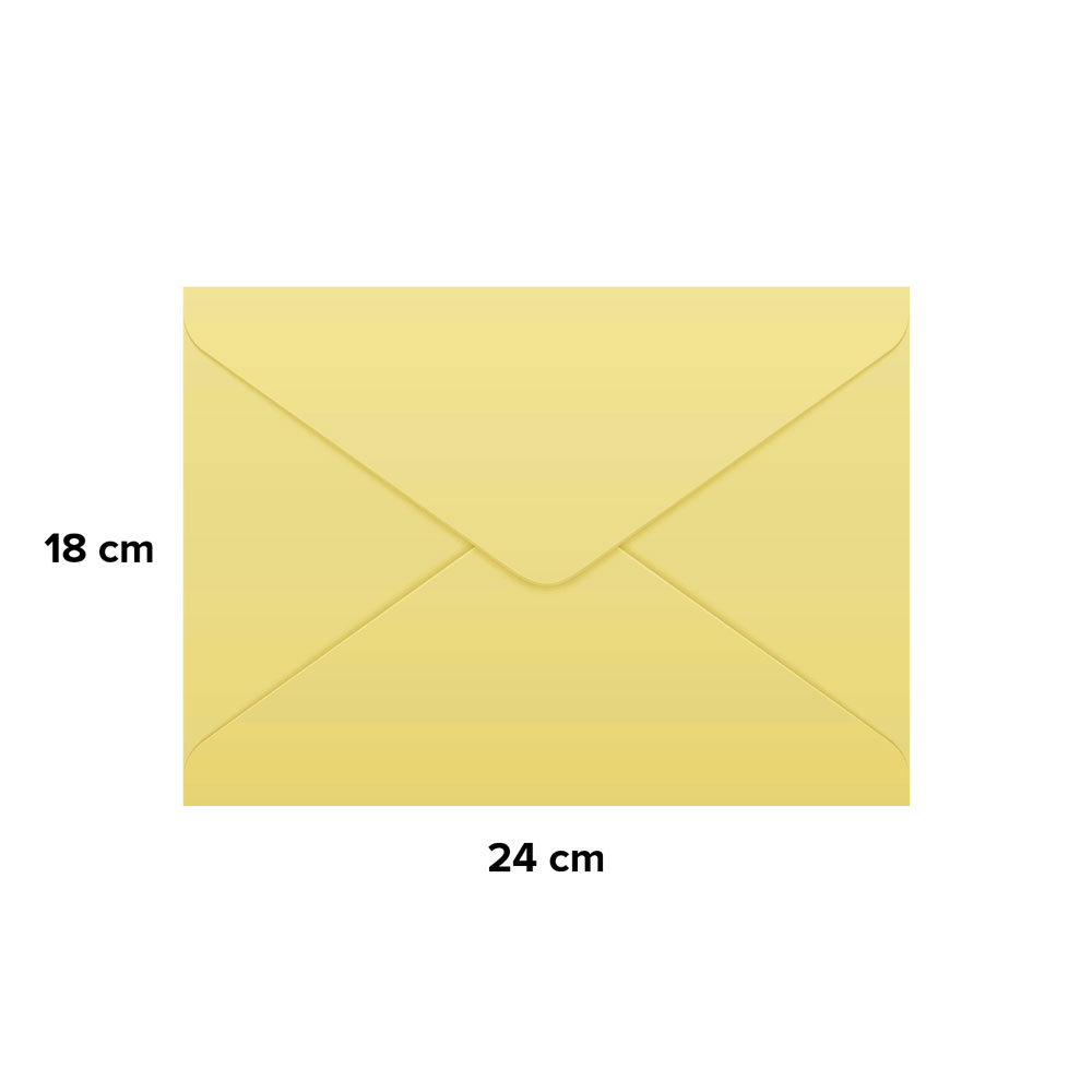 Busta da lettera 18 x 24 gialla – s/finestra 25 pz Blasetti