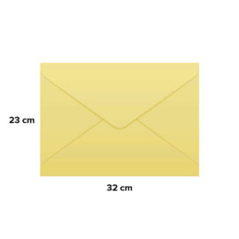 Busta da lettera 23 x 32 gialla - s/finestra 25 pz Blasetti