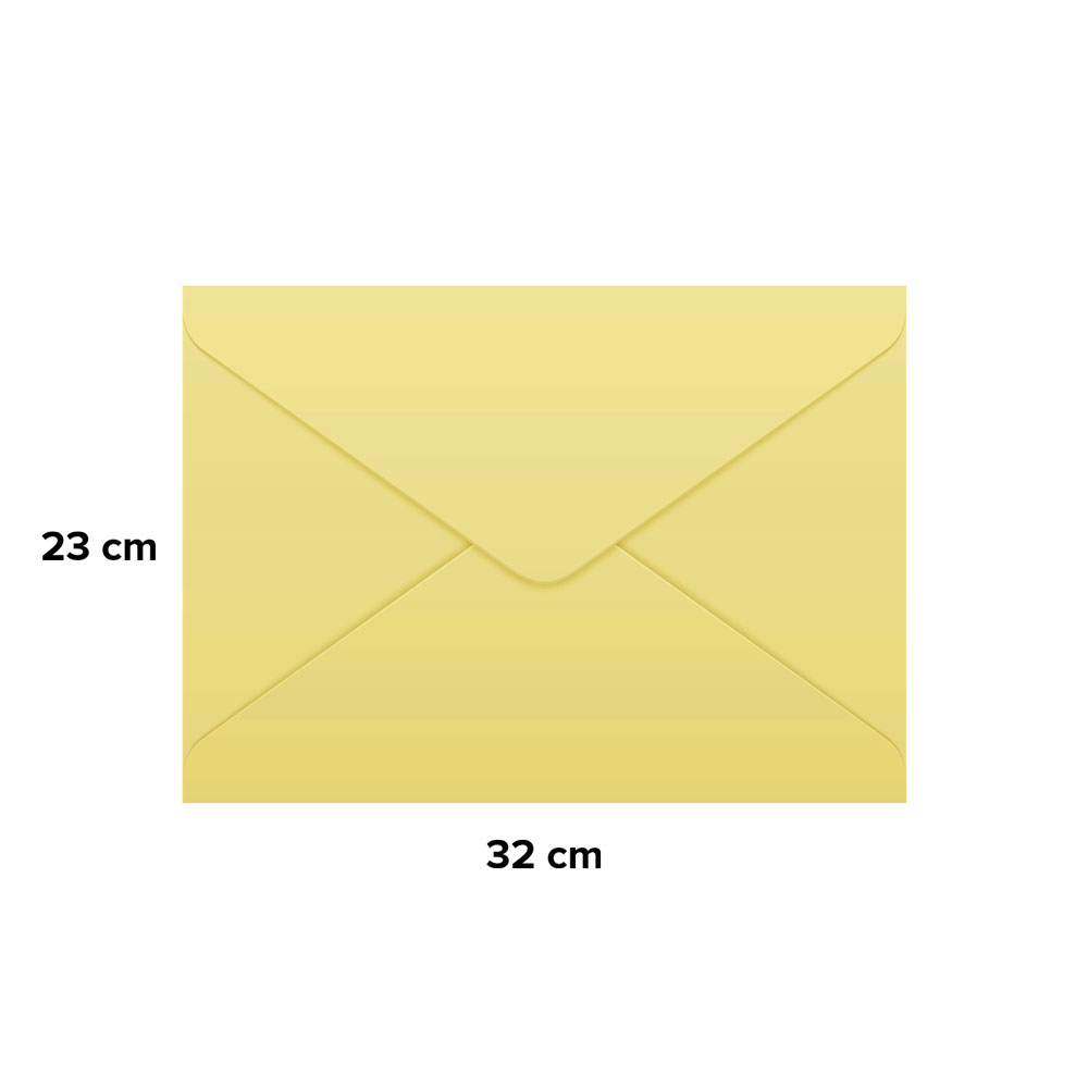 Busta da lettera 23 x 32 gialla – s/finestra 25 pz Blasetti