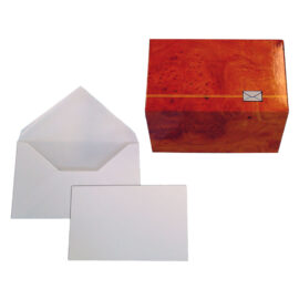 Busta con biglietto mm 75 x 112 bianca - cf.100 pz Blasetti