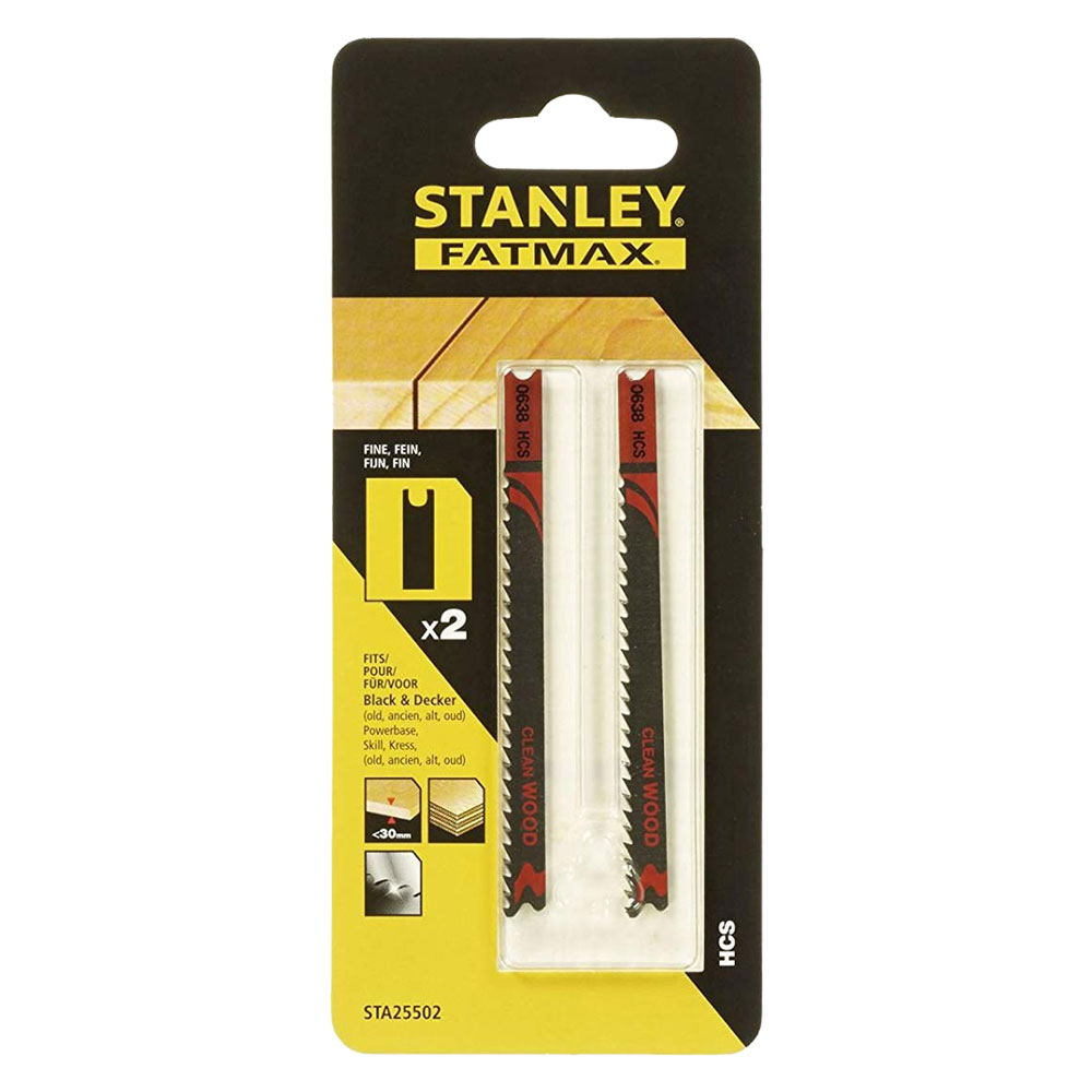 Lama per seghetto alternativo art. 25502 – taglio fine – 2 pz Stanleyfatmax
