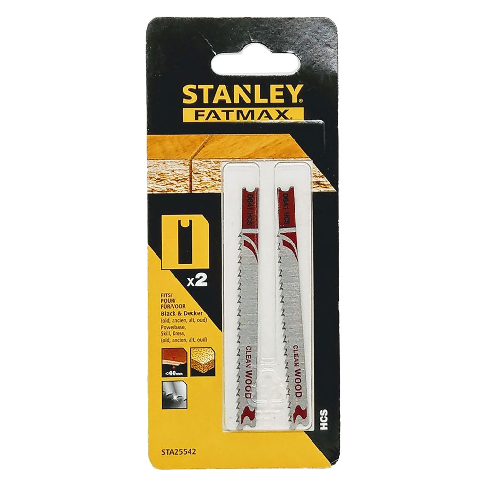 Lama per seghetto alternativo art. 25542 taglio laminato – 2 pz Stanleyfatmax