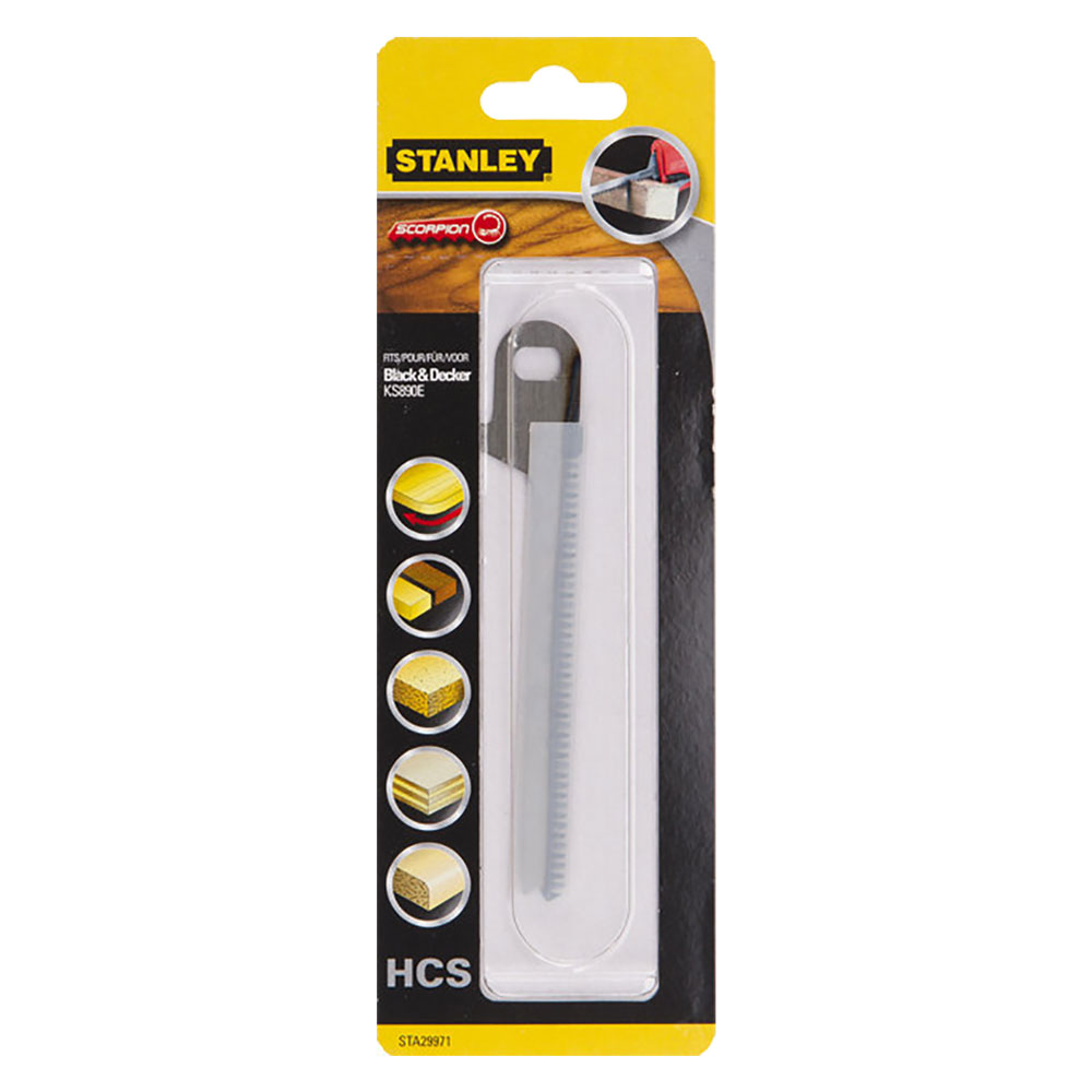 Lama ‘scorpion’ per sega multifunzione hcs mm 99 legno/compensato (per ks880 / rs890) Stanley