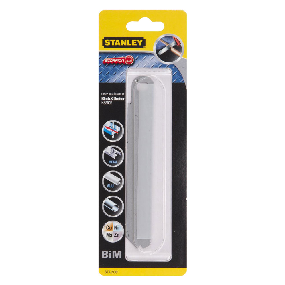 Lama ‘scorpion’ per sega multifunzione bimetal mm 153 metallo/allum. (per ks880/rs890) Stanley