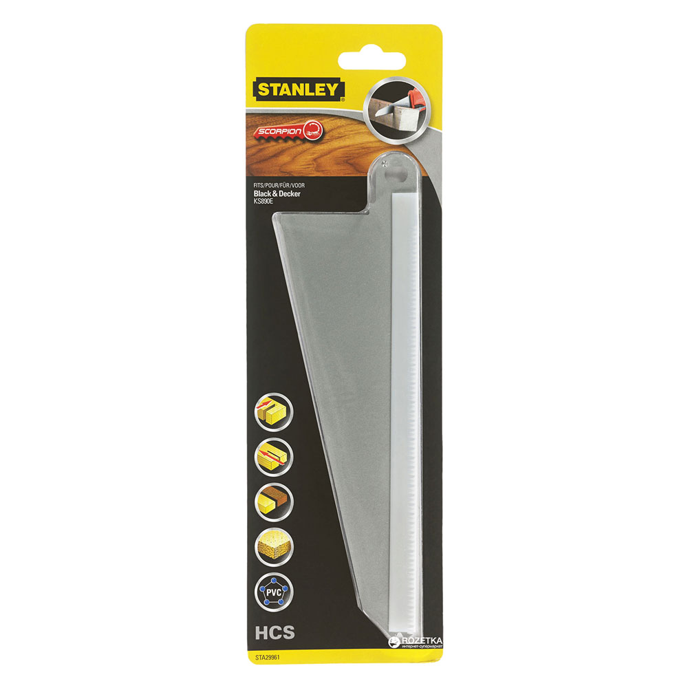 Lama ‘scorpion’ per sega multifunzione hcs mm 200 legno/plastica (per ks880 / rs890) Stanley