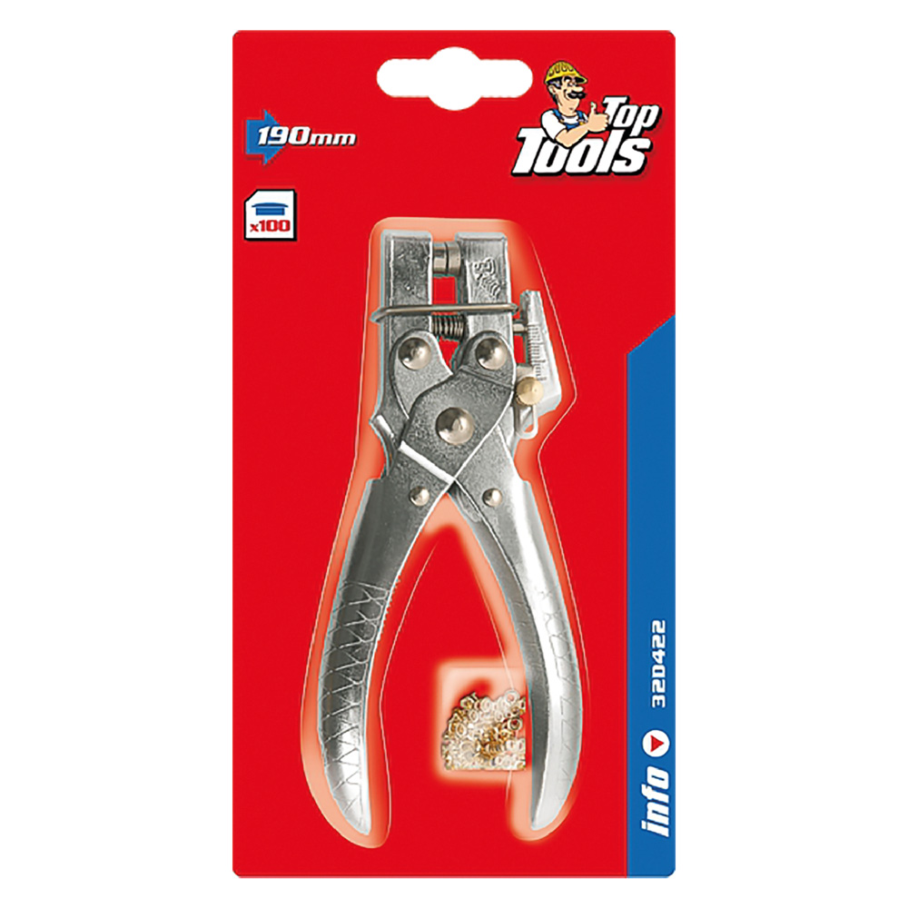 Pinza per occhielli mm. 165 Toptools