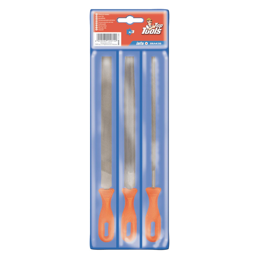 Lime per metallo in set serie 3 pezzi Toptools