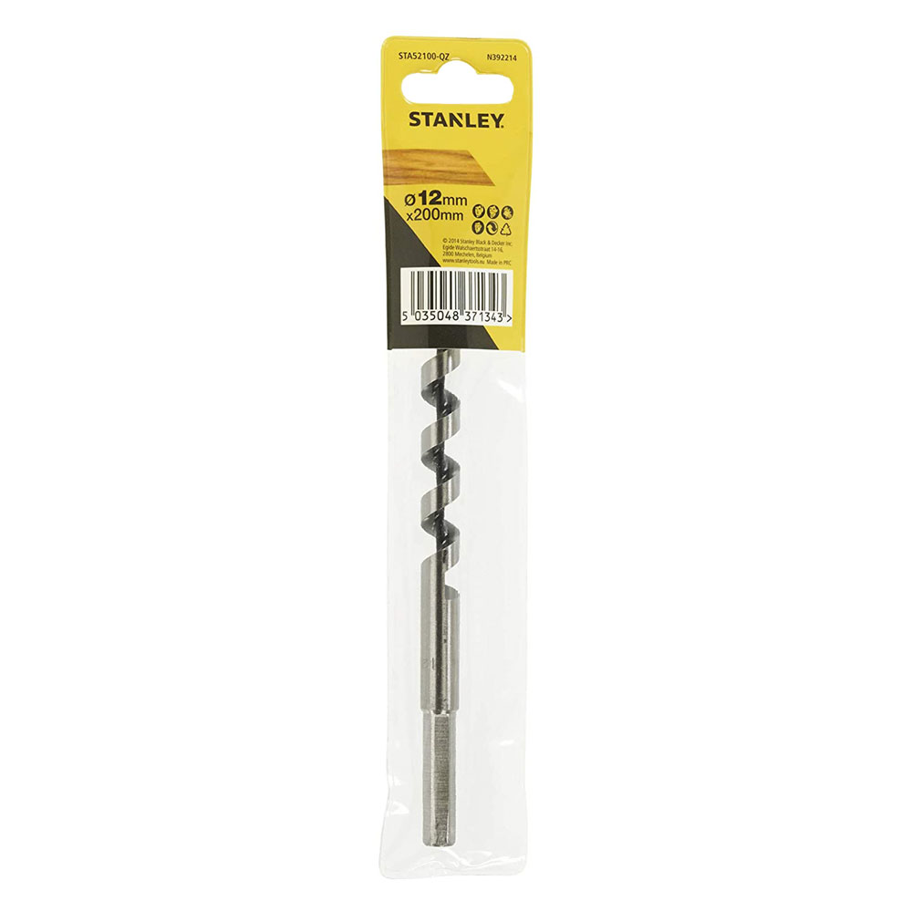 Punta a trivella per legno mm 12 x 200 Stanley