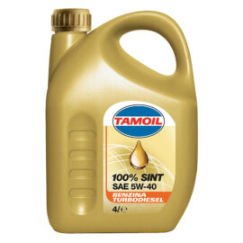 Olio motore per autovetture 'tamoil 100% sint' 5w40 - lt. 4 Tamoil