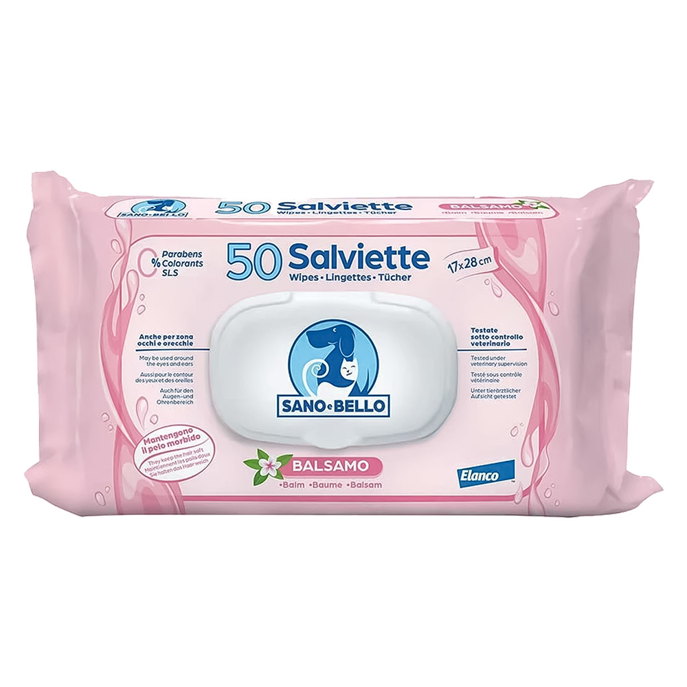 Salviette detergenti ‘sano e bello’ profumazione al balsamo Sano e bello