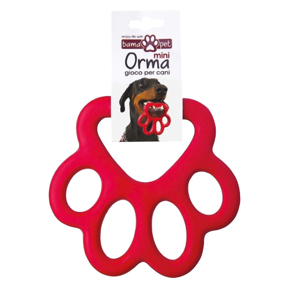 Gioco per cani ‘orma’ mod. ‘mini’ – Ø 8,5 x 8 x h.0,9 cm Bama