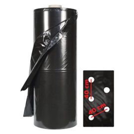 Telo per pacciamatura fori sfalsati 10 mt - dist.fori 40/40 cm (busta) Lif
