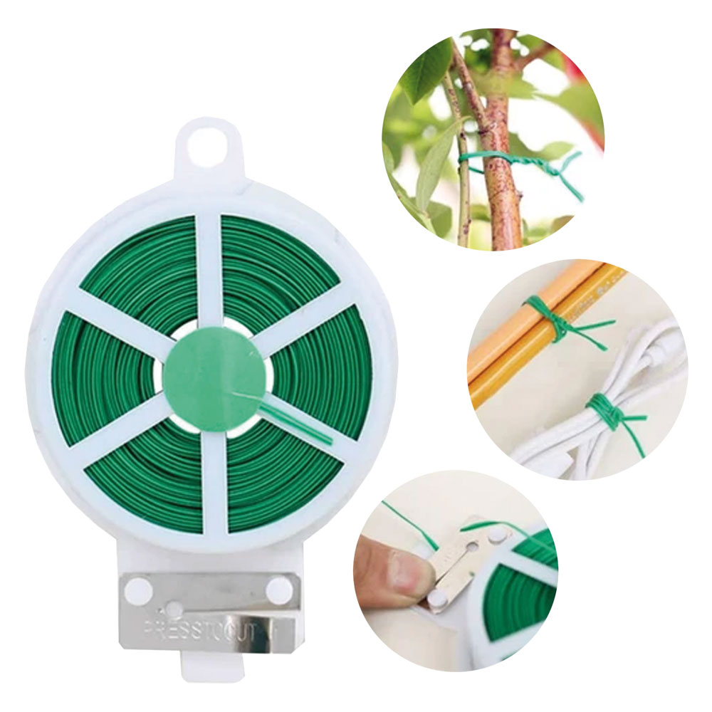 Piattina filo plasticato mt. 100 con taglierina Senza marca