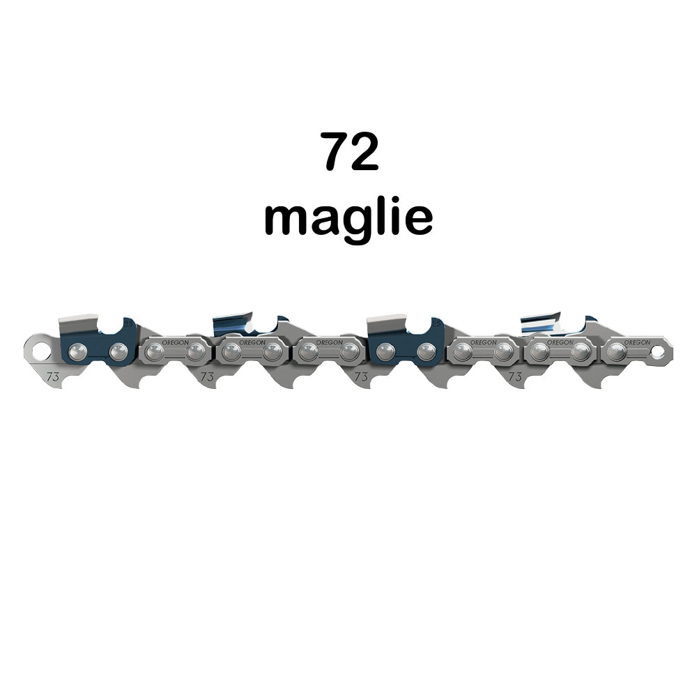 Catena per motosega serie ‘dx’ ’73dx-072e’ / 3/8 – sp.1,5 – 72 maglie Oregon