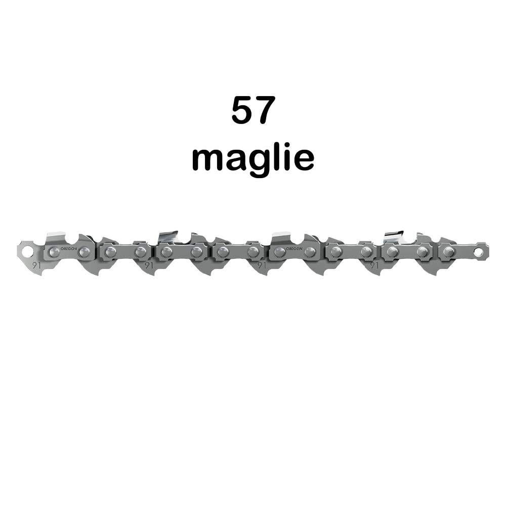 Catena per motosega serie ‘p’ ’91p-057e’ / 3/8 – sp.1,3 – 57 maglie Oregon