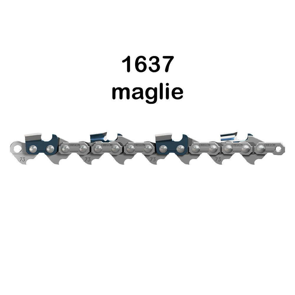 Catena per motosega serie ‘dx’ ’73dx-100r’ / 3/8 – sp.1,5 -1637 magl.rot.30,5mt Oregon