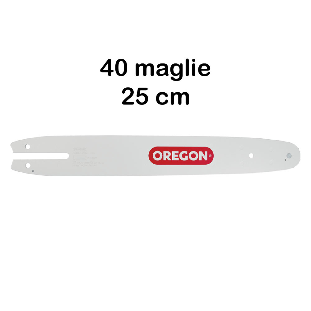 Barra per motosega ‘single rivet’ 3/8 sp.1,3 – 40 magl.- 25 cm Oregon