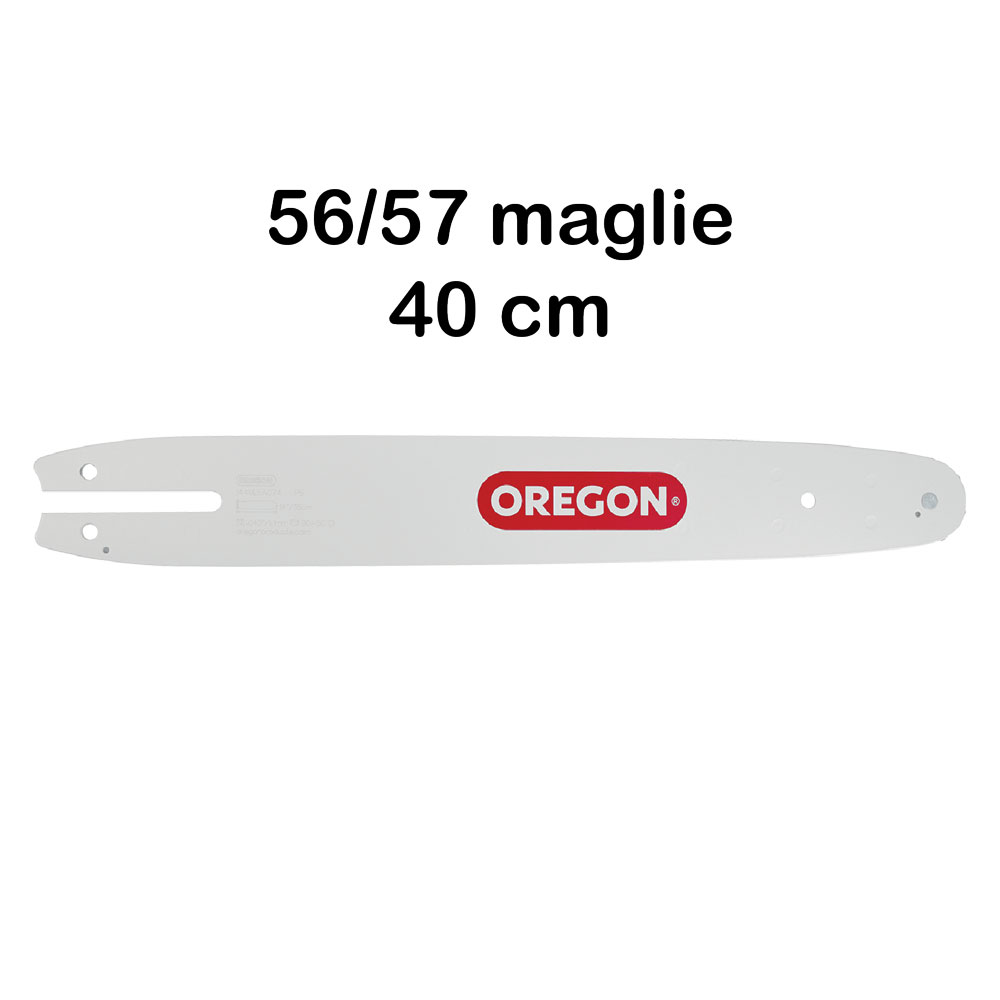 Barra per motosega ‘single rivet’ 3/8 sp.1,3 – 56/57 magl.- 40 cm Oregon