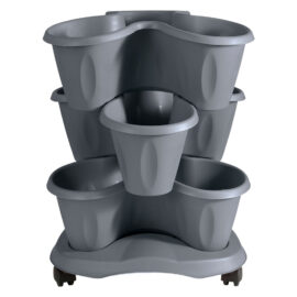 Set vaso 'trifoglio' Ø cm 40xh.51 lt. 6 - grigio Bama