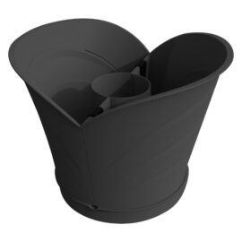 Vaso 'tulipano' in set cm 34,5 x 19 x h 30 lt. 5 - grigio Bama