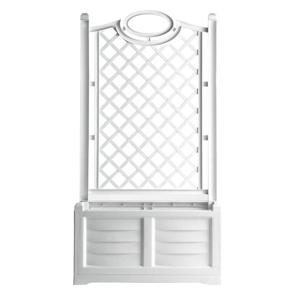 Fioriera pvc rettangolare ‘separe” colore bianco Bama