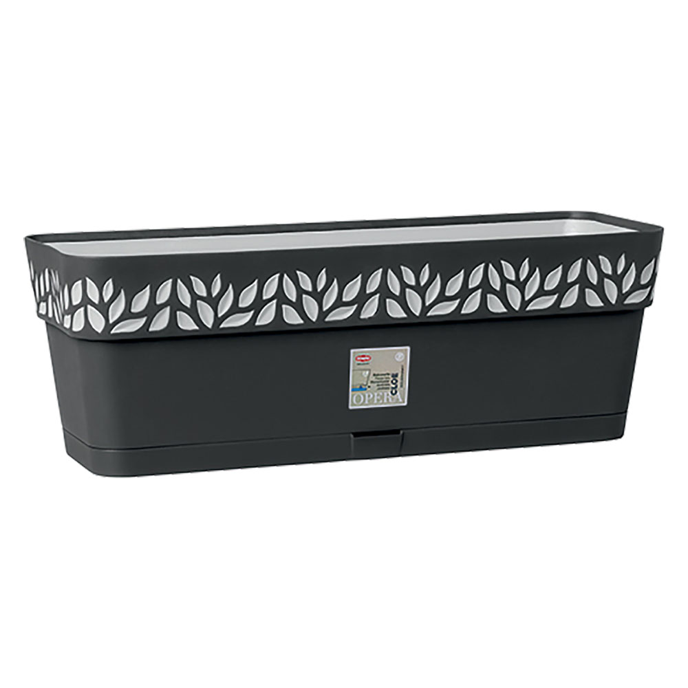 Balconetta rettangolare ‘cloe’ lt.9,5 – grafite/grigio luce Stefanplast