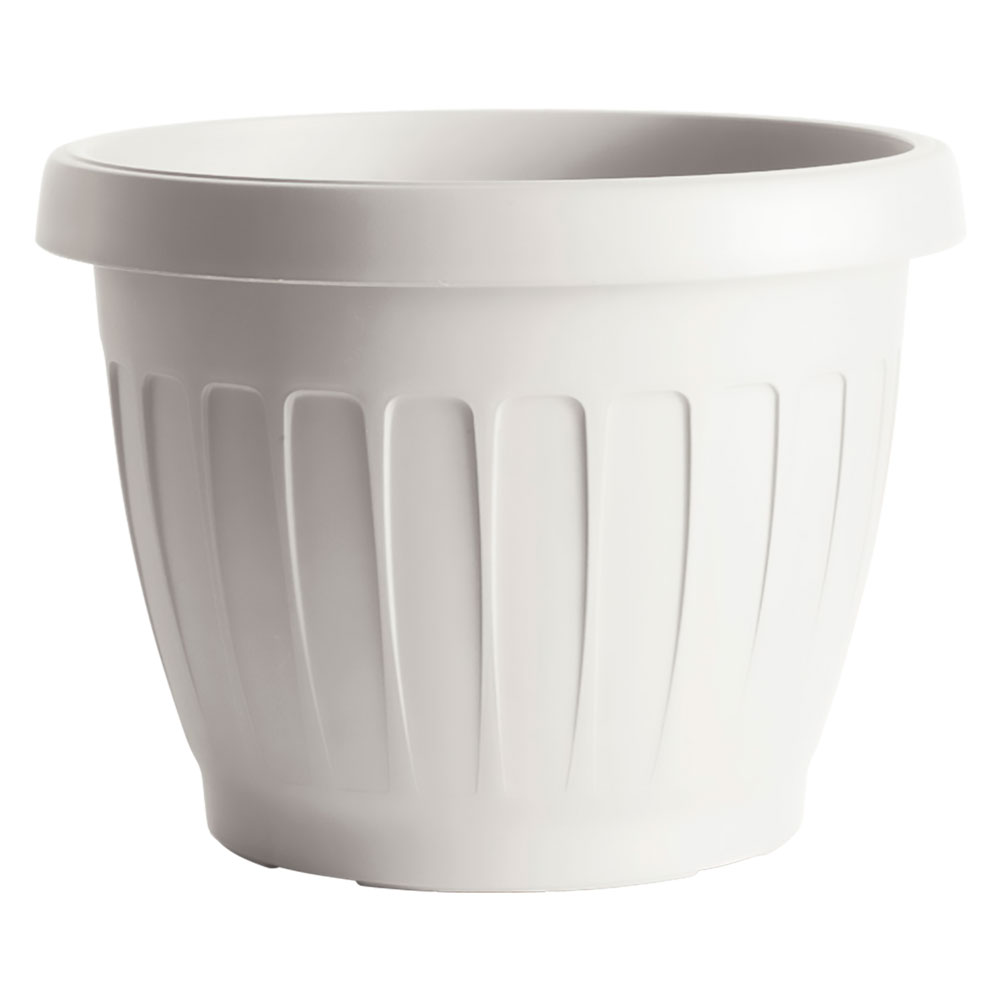 Vaso tondo ø 25 x h.18,5 lt. 5,7 – bianco Bama