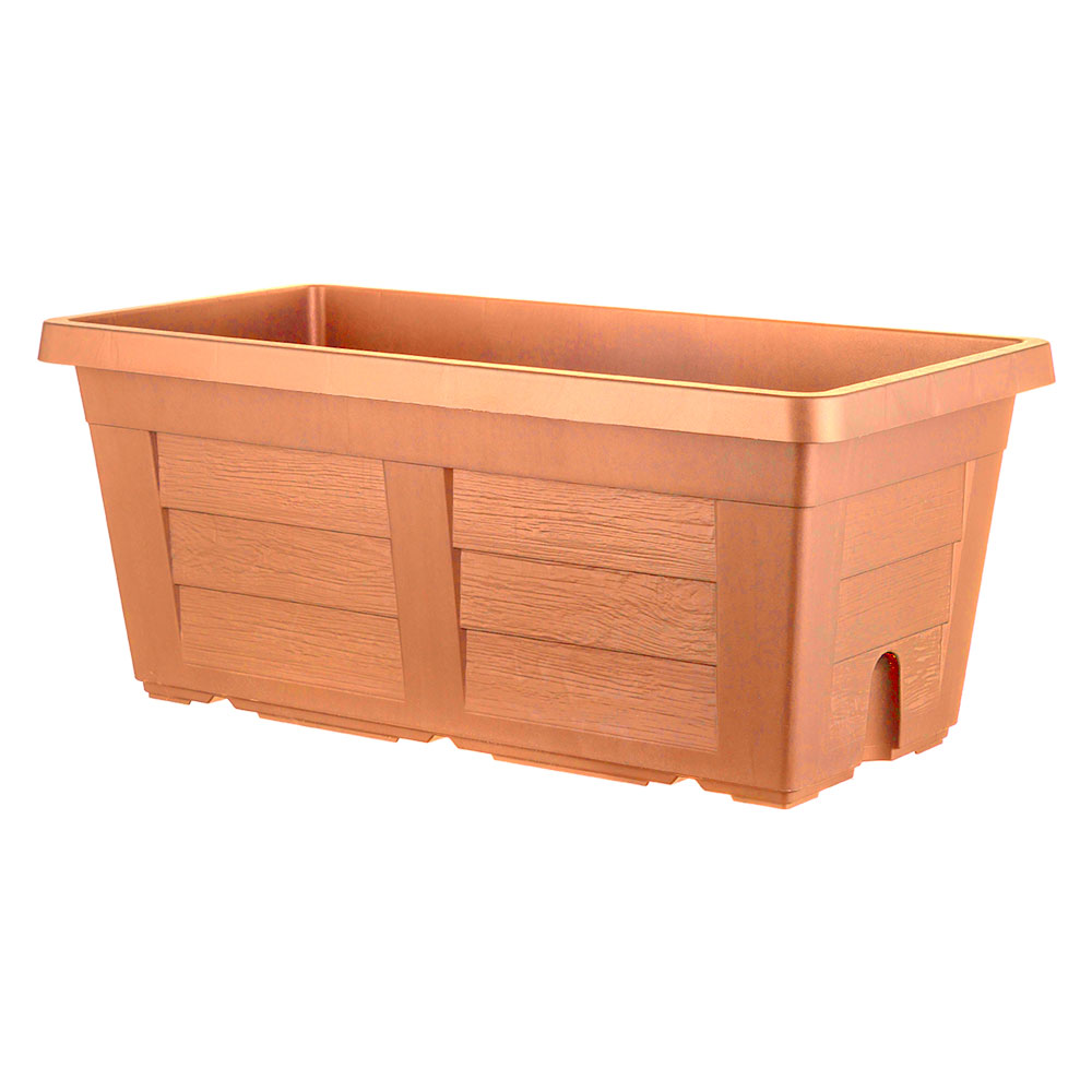 Fioriera rettangolare cm  80 x 40 x 34 – cotto chiaro (senza sottovaso) Bama