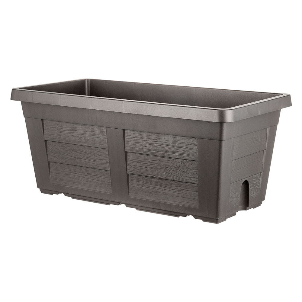Fioriera rettangolare cm 100 x 44 x 40 – antracite (senza sottovaso) Bama