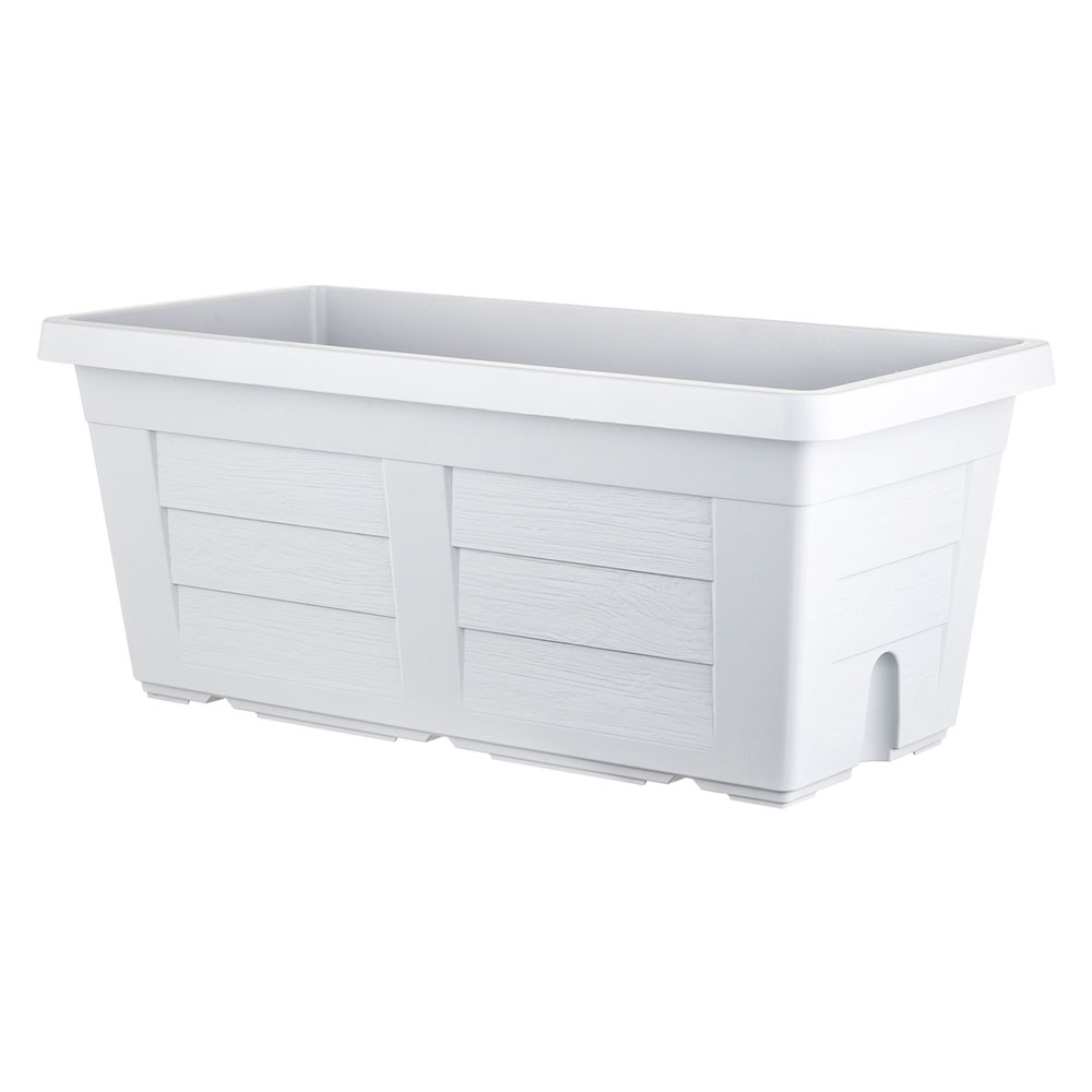 Fioriera rettangolare cm 100 x 44 x 40 – ghiaccio (senza sottovaso) Bama