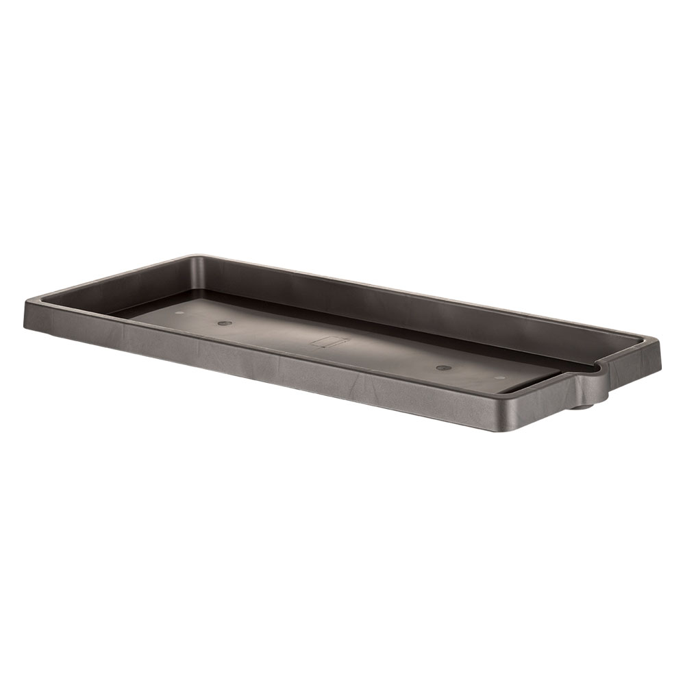 Sottovaso per fioriera rettangolare cm 94 x 36 x 5,5 – antracite Bama