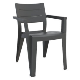 Sedia in polipropilene 'julie' graphite Keter