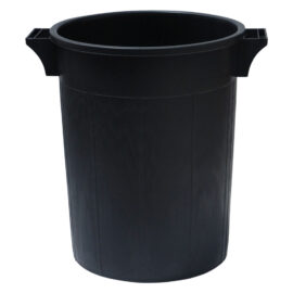 Bidone immondizia sovrapponibile lt 100 - Ø 53 x  h 66 cm - nero Ics