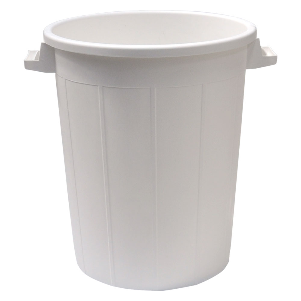 Bidone immondizia sovrapponibile lt 100 – Ø 53 x  h 66 cm – bianco Ics
