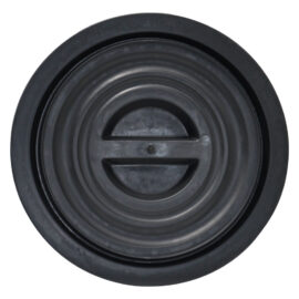 Coperchio per bidone immondizia sovrapponibile per lt. 100/120 - nero Ics