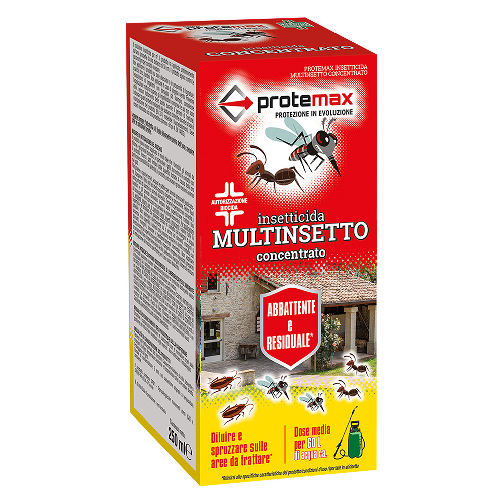 Insetticida multinsetto liquido concentrato ml 250 (fino a 60 lt di acqua) Protemax