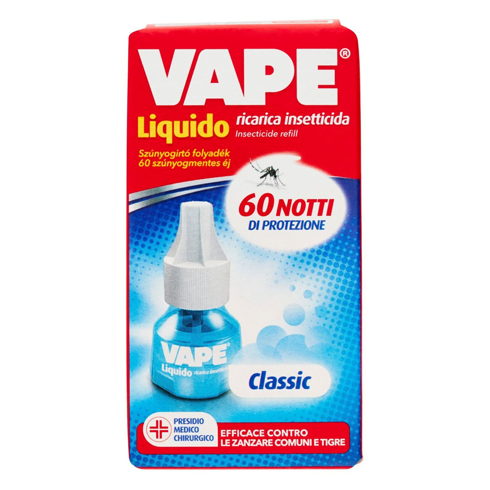 Antizanzare liquido ricarica 60 notti – classic Vape